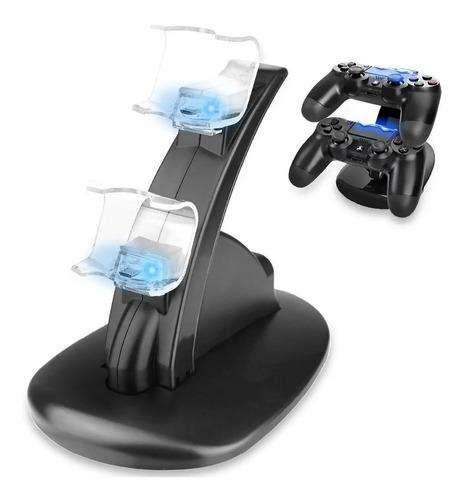 Cargador Base Carga Dual Para Controles Ps4 Pro Slim Soporte